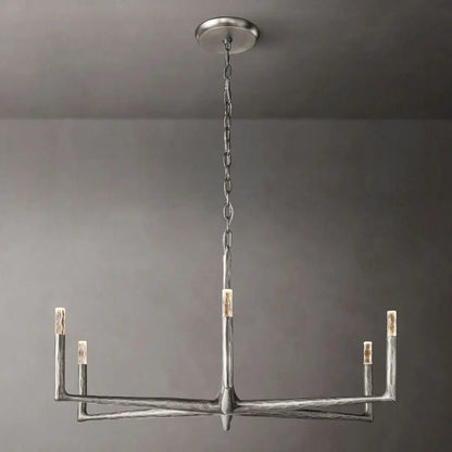 Thaddeus Forged Round Chandelier 36" 48” 60” 72”-Nobipets