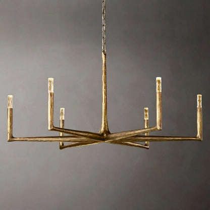 Thaddeus Forged Round Chandelier 36" 48” 60” 72”-Nobipets