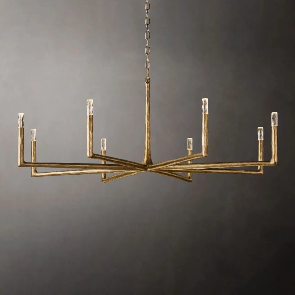 Thaddeus Forged Round Chandelier 36" 48” 60” 72”-Nobipets