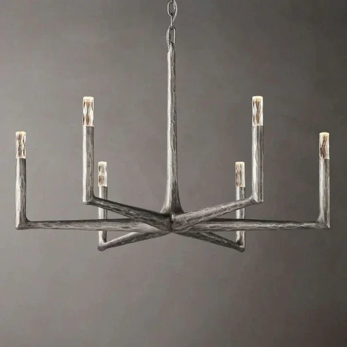 Thaddeus Forged Round Chandelier 36" 48” 60” 72”-Nobipets