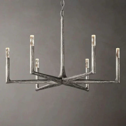 Thaddeus Forged Round Chandelier 36" 48” 60” 72”-Nobipets