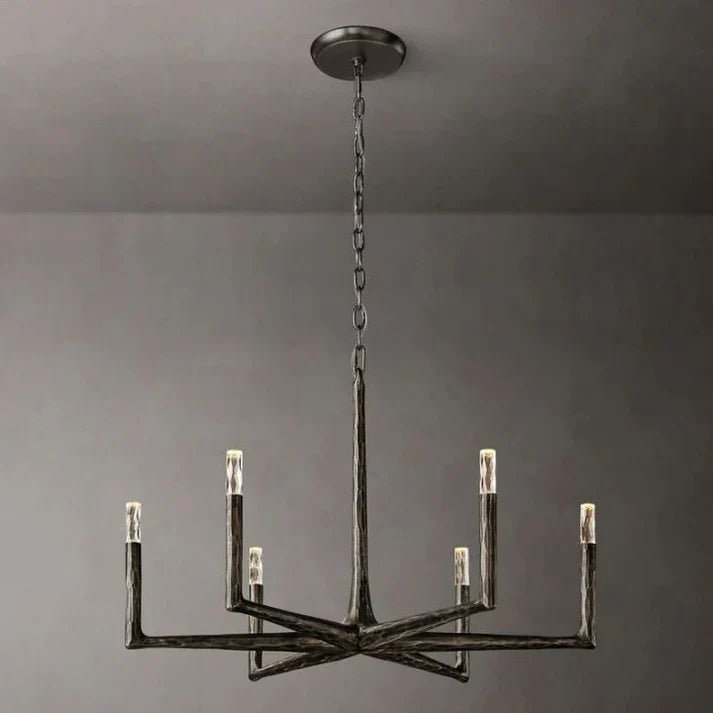 Thaddeus Forged Round Chandelier 36" 48” 60” 72”-Nobipets