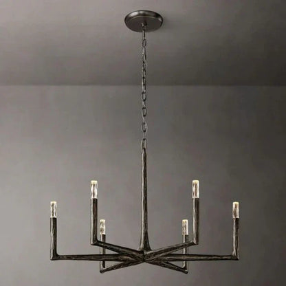 Thaddeus Forged Round Chandelier 36" 48” 60” 72”-Nobipets