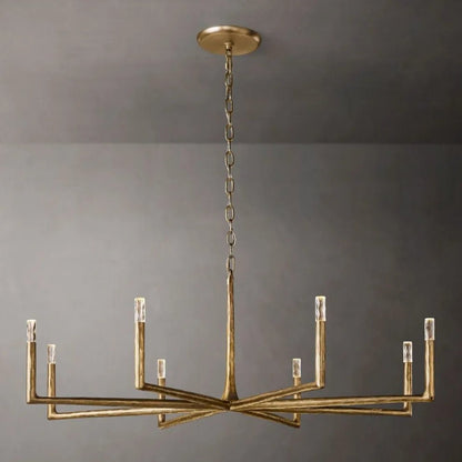 Thaddeus Forged Round Chandelier 36" 48” 60” 72”-Nobipets