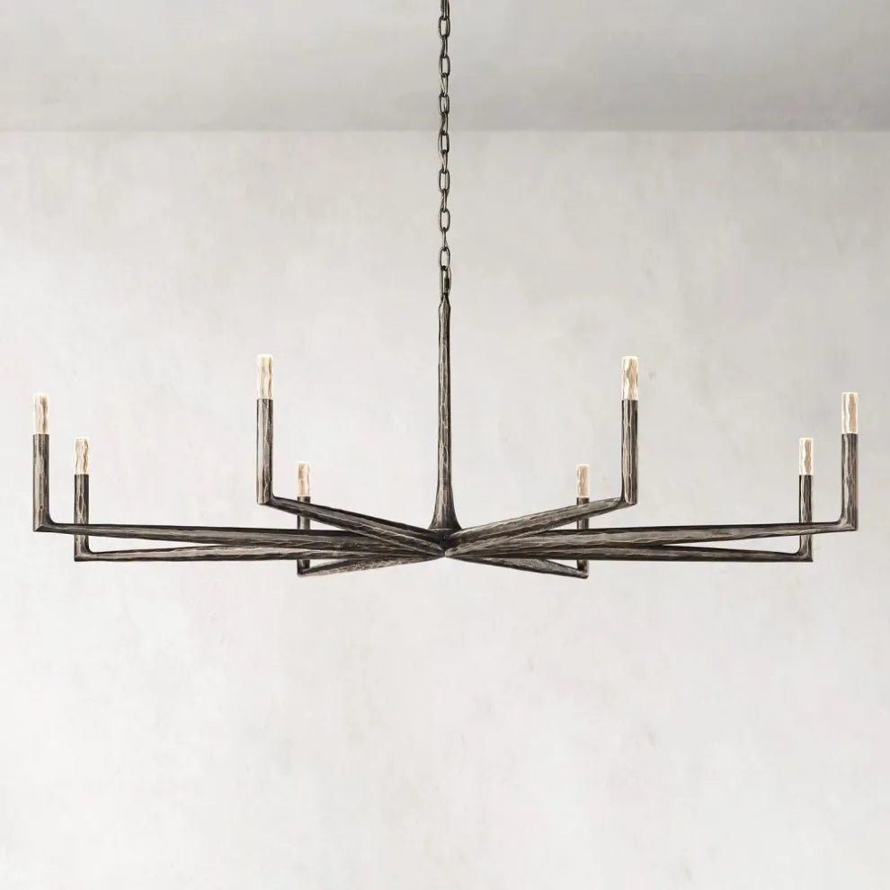 Thaddeus Forged Round Chandelier 36" 48” 60” 72”-Nobipets