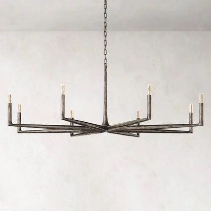 Thaddeus Forged Round Chandelier 36" 48” 60” 72”-Nobipets