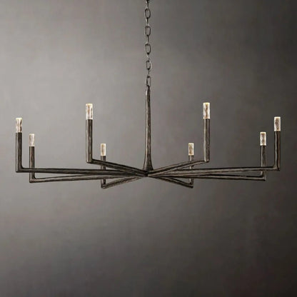 Thaddeus Forged Round Chandelier 36" 48” 60” 72”-Nobipets