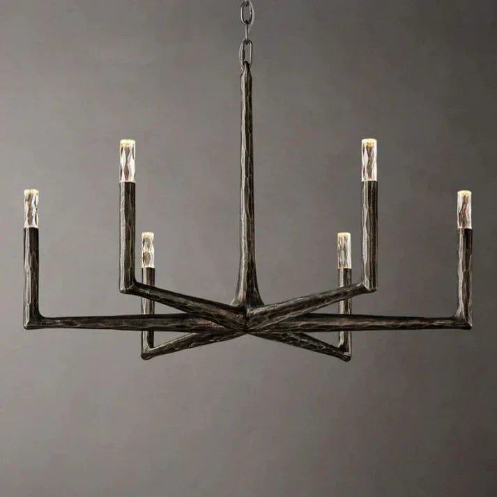 Thaddeus Forged Round Chandelier 36" 48” 60” 72”-Nobipets