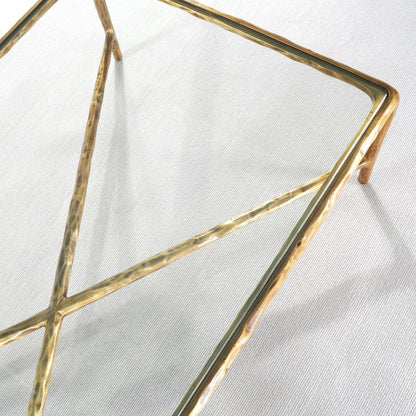 Thaddeus Glass Top Rectangular Glass Coffee Table