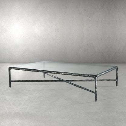 Thaddeus Glass Top Rectangular Glass Coffee Table