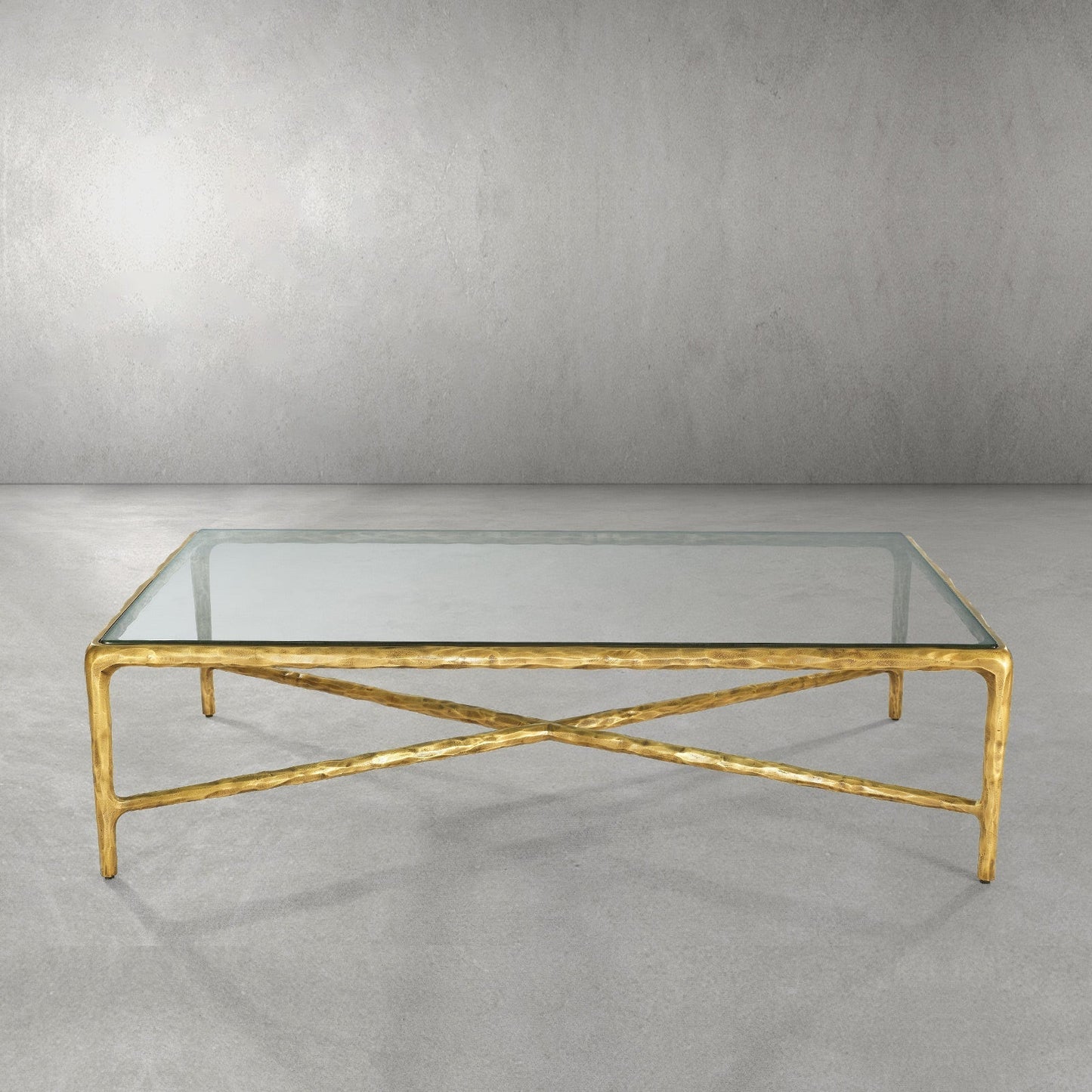 Thaddeus Glass Top Rectangular Glass Coffee Table