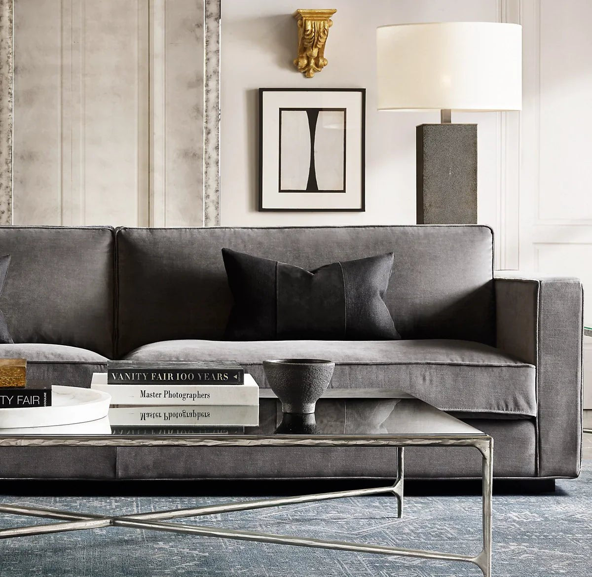 Thaddeus Glass Top Rectangular Glass Coffee Table