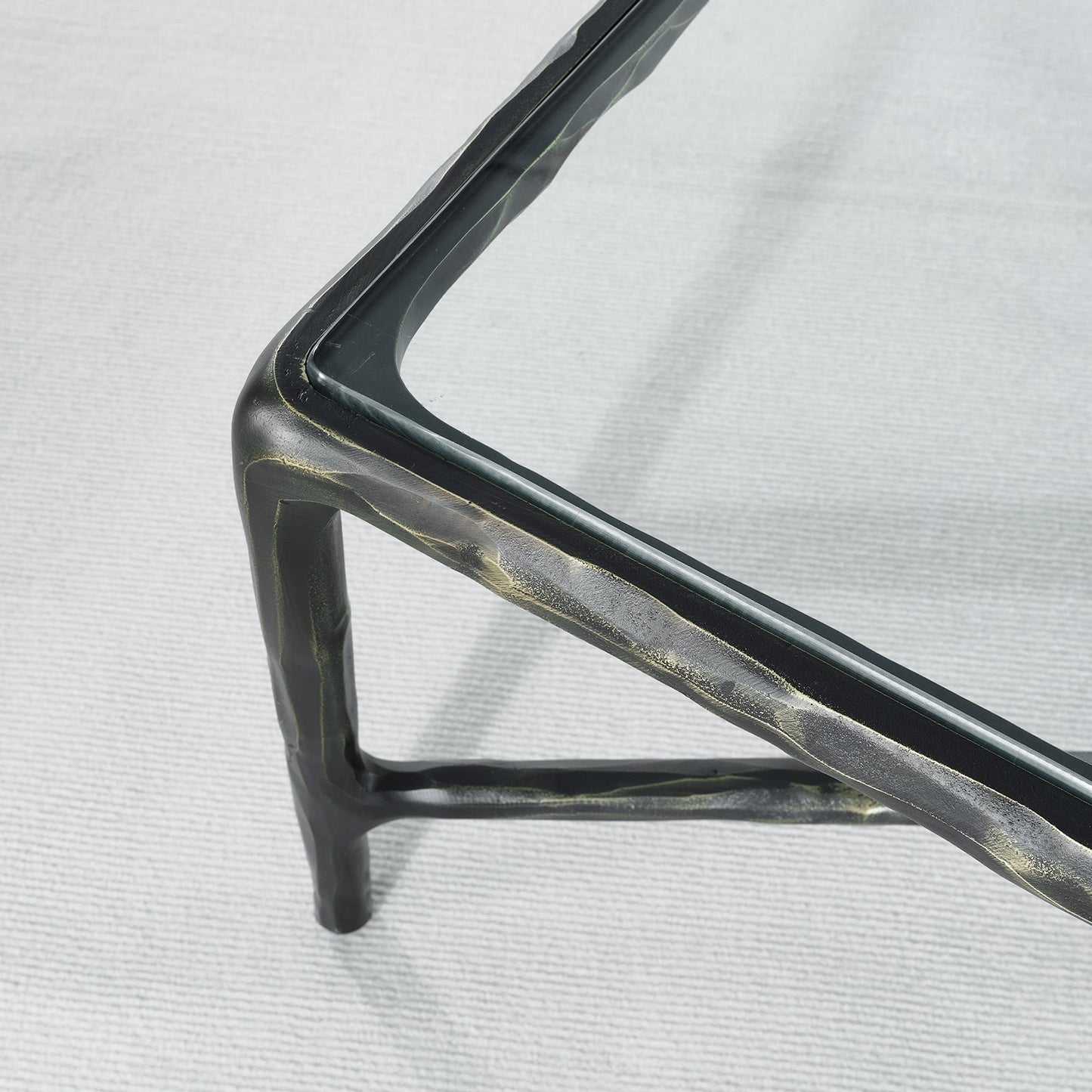 Thaddeus Glass Top Rectangular Glass Coffee Table