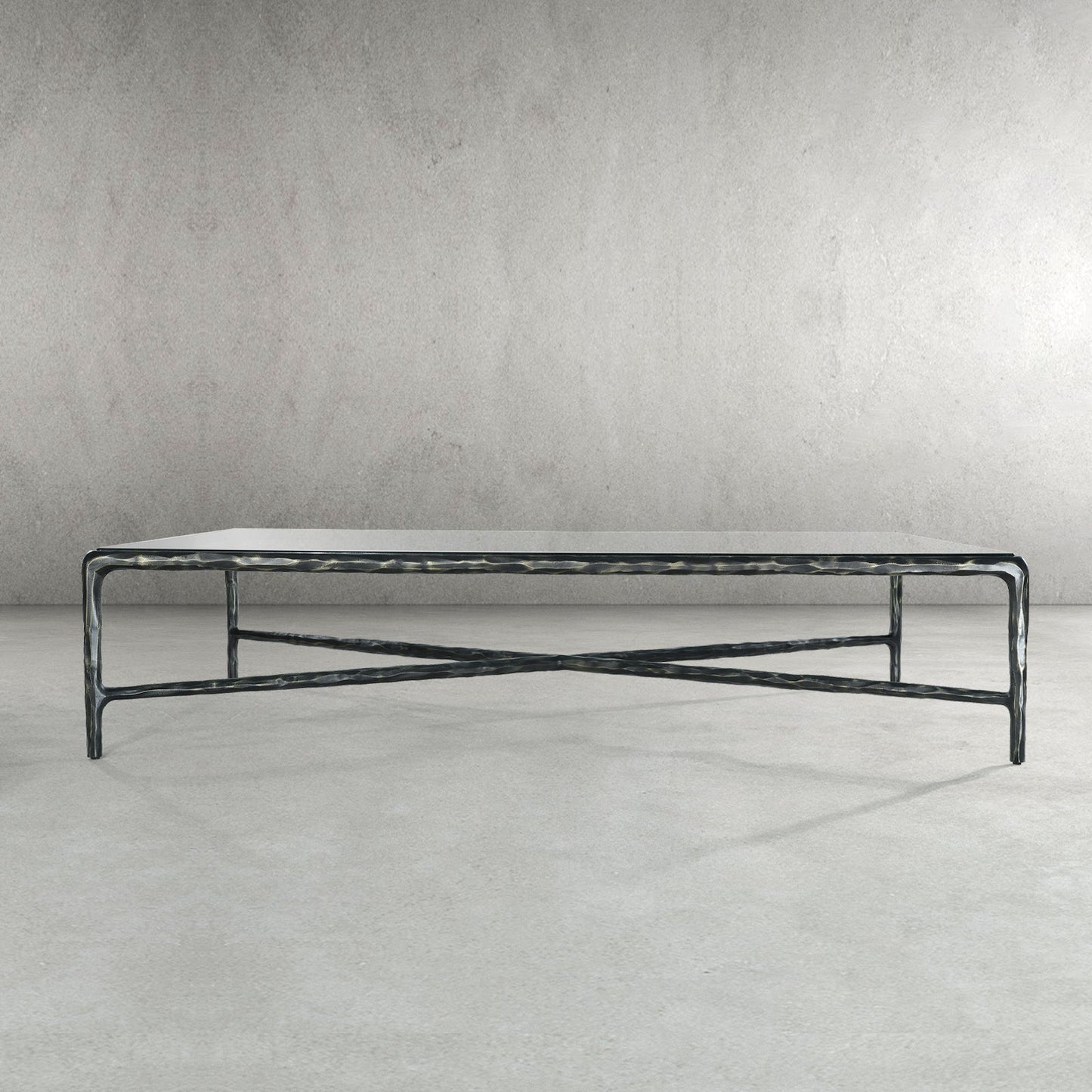 Thaddeus Glass Top Rectangular Glass Coffee Table