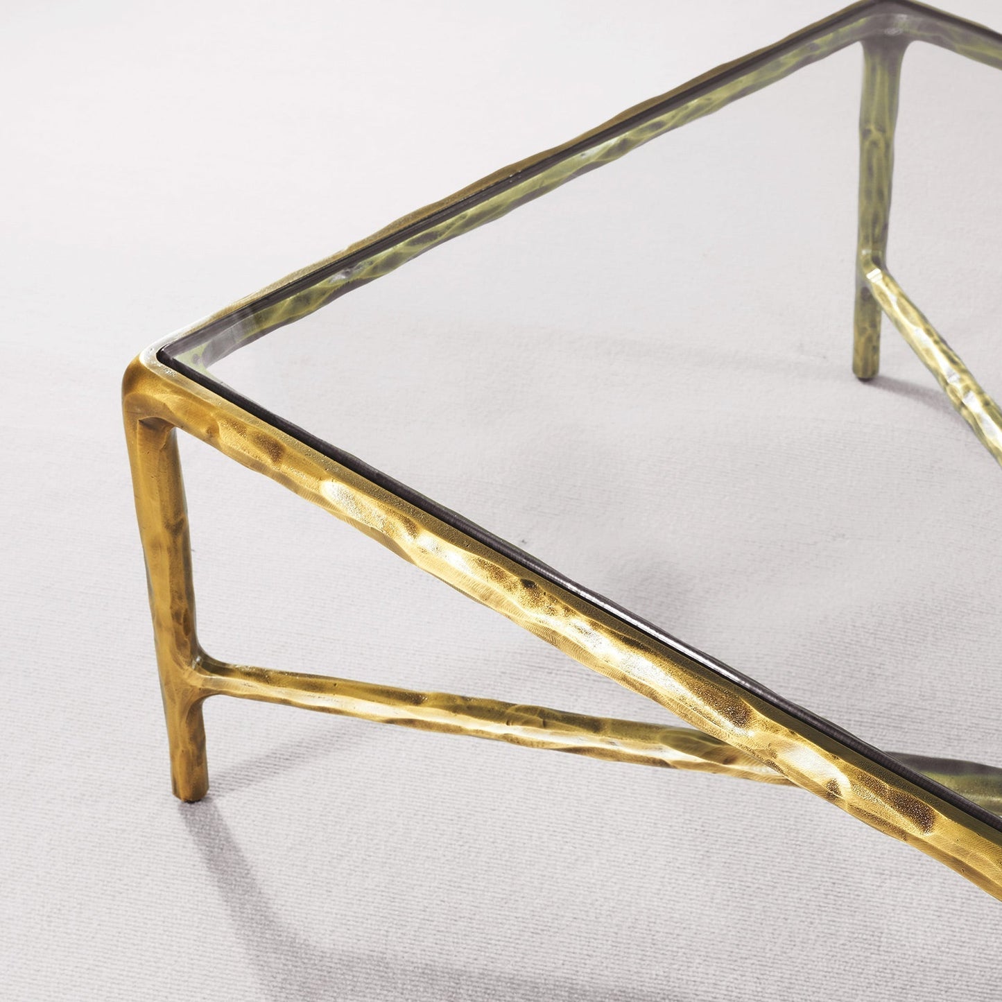 Thaddeus Glass Top Rectangular Glass Coffee Table