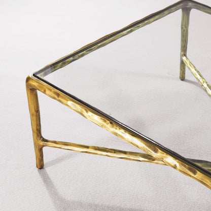 Thaddeus Glass Top Rectangular Glass Coffee Table