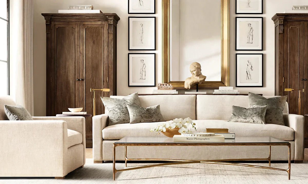 Thaddeus Glass Top Rectangular Glass Coffee Table