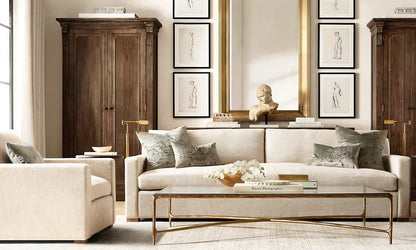 Thaddeus Glass Top Rectangular Glass Coffee Table