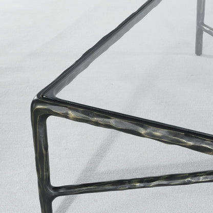 Thaddeus Glass Top Rectangular Glass Coffee Table