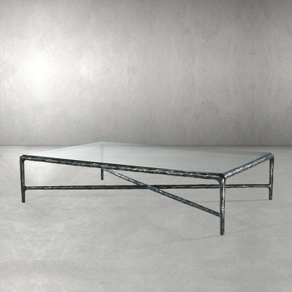 Thaddeus Glass Top Rectangular Glass Coffee Table
