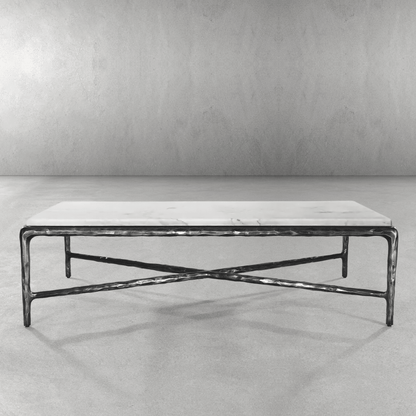 Thaddeus Rectangle Marble Coffee Table