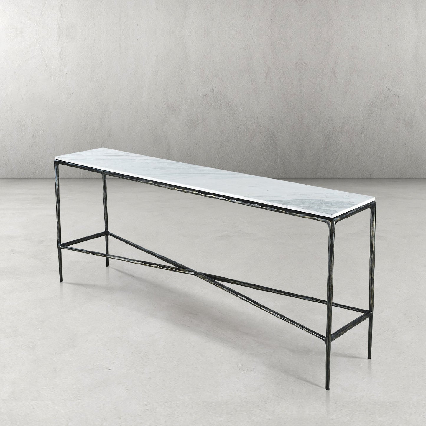 Thaddeus Rectangle Marble Console Table
