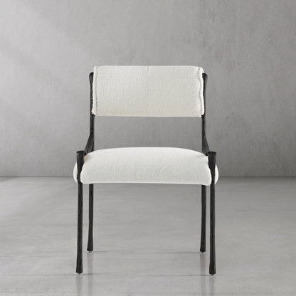 Thaddeus Retro Copper Iron Frame Armless Dining Chair