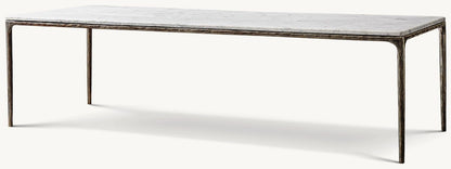 Thadeus Marble Rectangular Dining Table