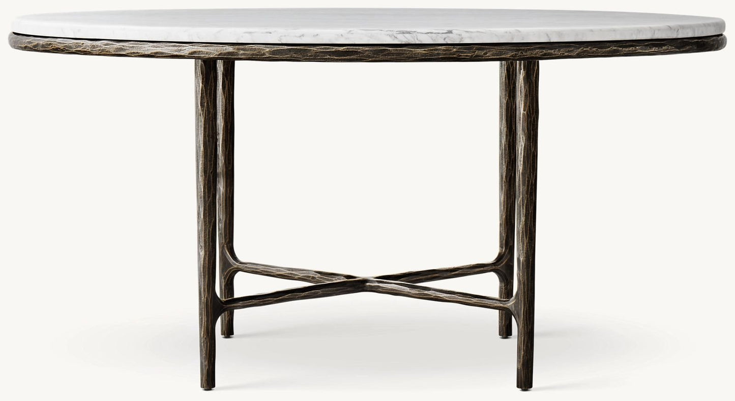 Thadeus Marble Round Dining Table