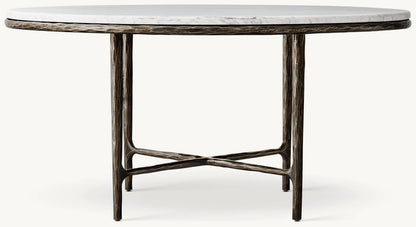Thadeus Marble Round Dining Table