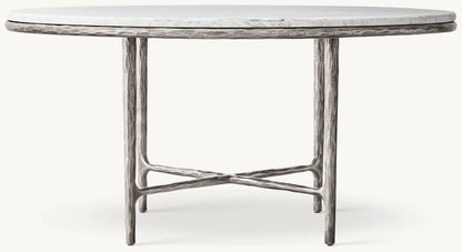 Thadeus Marble Round Dining Table