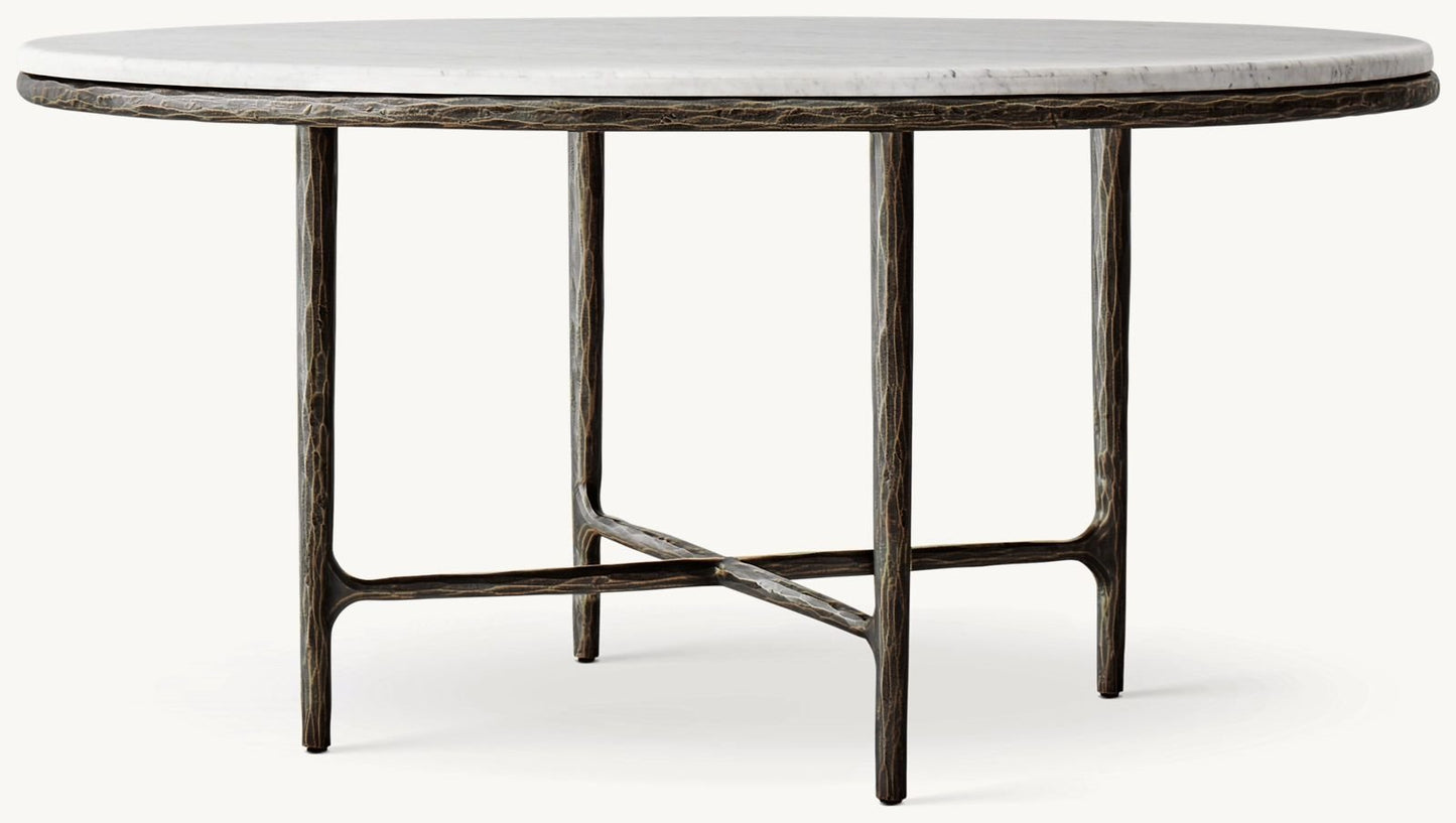 Thadeus Marble Round Dining Table