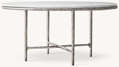 Thadeus Marble Round Dining Table