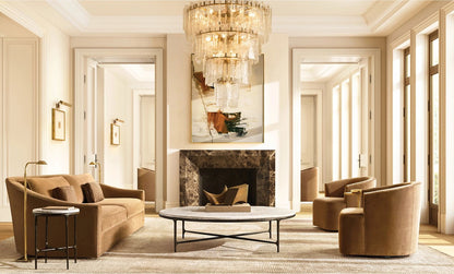 Thadeus Marble Round Side Table For living Room