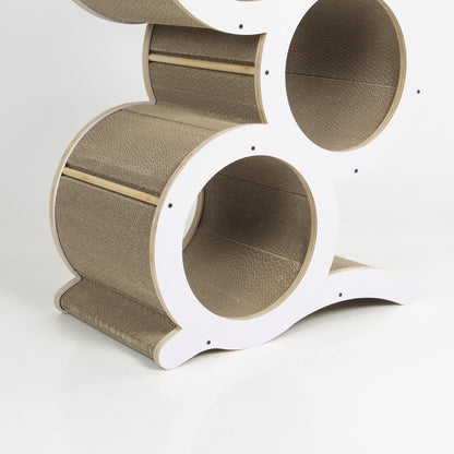 The Cat Grove Lounge – Modern Wooden Cat Tree Scratch Post