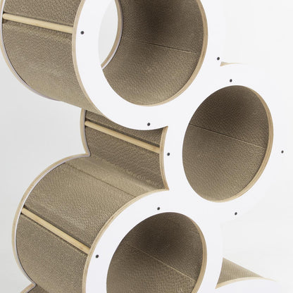 The Cat Grove Lounge – Modern Wooden Cat Tree Scratch Post