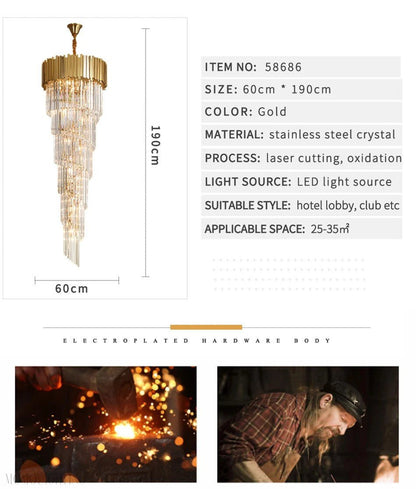 The Royal Khatoon Foyer & Staircase Chandelier-Nobipets