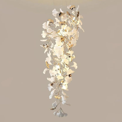 Tight Spiral Ginkgo Leaf Chandelier-Nobipets
