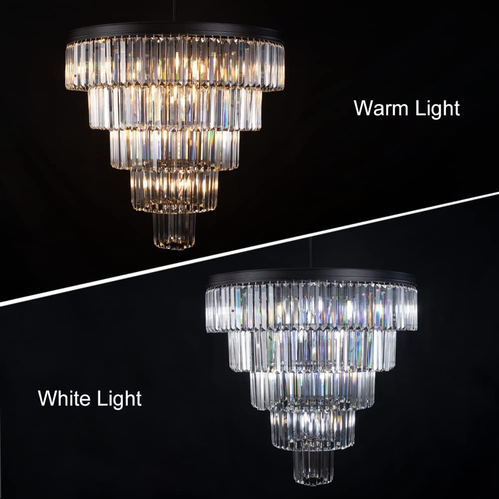 Tochic Crystal Round Chandelier-Nobipets