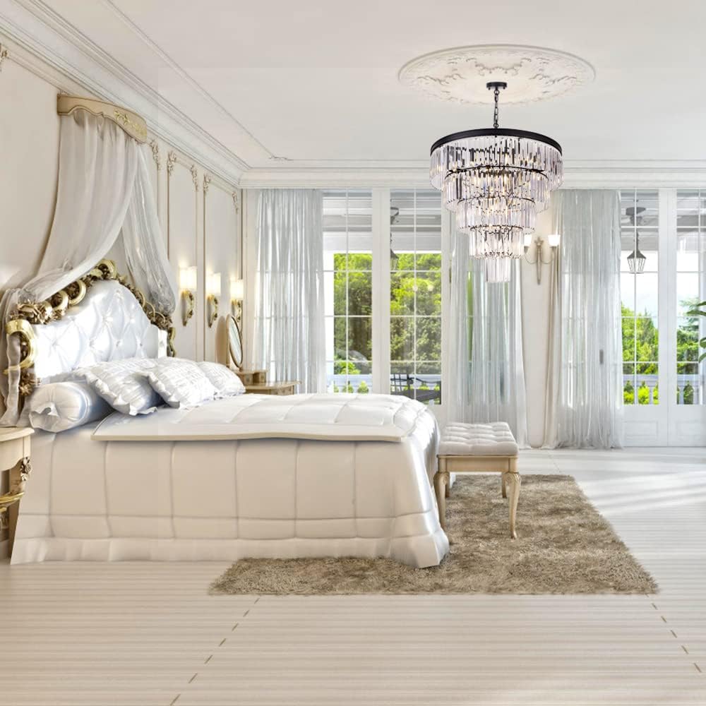 Tochic Crystal Round Chandelier-Nobipets
