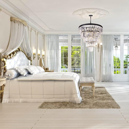 Tochic Crystal Round Chandelier-Nobipets