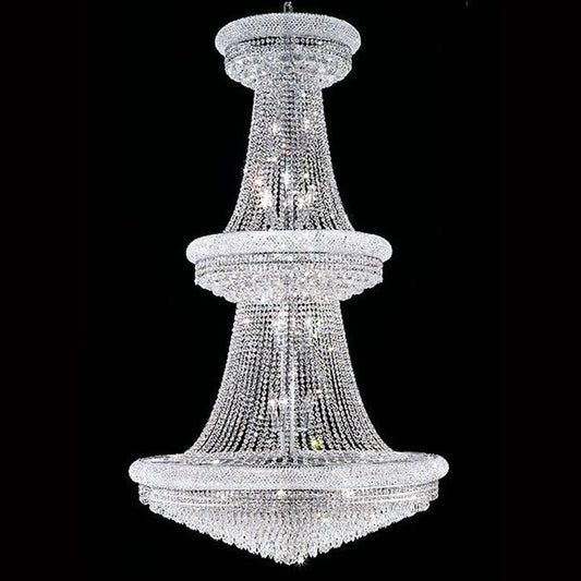 Traditional 42X72 Inch 48 Lights Elegant Empire K9 Crystal Chandelier-Nobipets