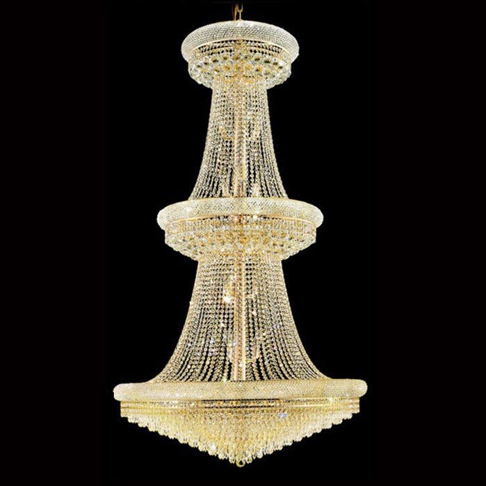 Traditional 42X72 Inch 48 Lights Elegant Empire K9 Crystal Chandelier-Nobipets