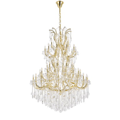 Traditional Candle Crystal Chandelier for Staircase/Foyer/Living Room/Villa-Nobipets