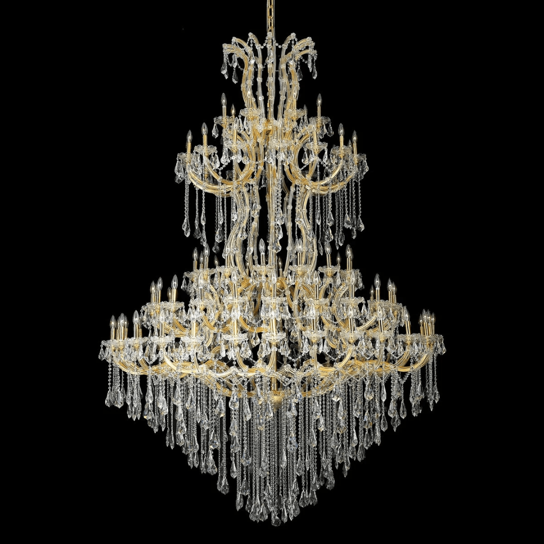 Traditional Candle Crystal Chandelier for Staircase/Foyer/Living Room/Villa-Nobipets