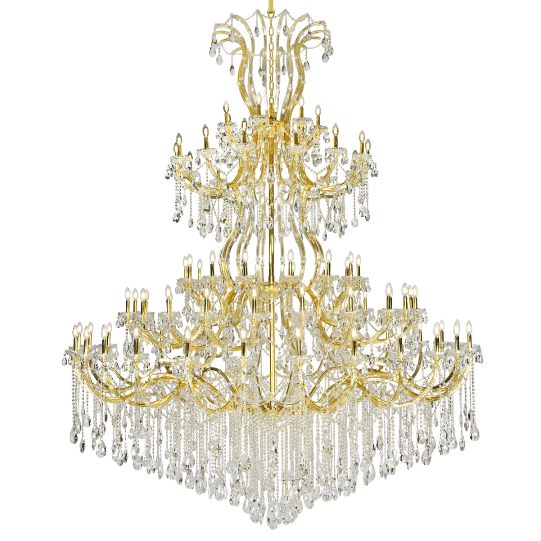 Traditional Candle Crystal Chandelier for Staircase/Foyer/Living Room/Villa-Nobipets
