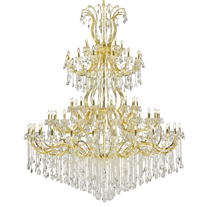 Traditional Candle Crystal Chandelier for Staircase/Foyer/Living Room/Villa-Nobipets