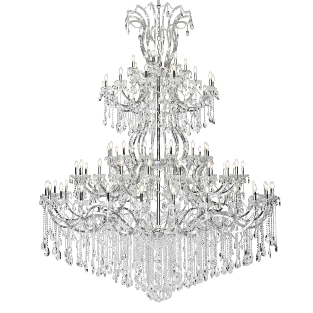 Traditional Candle Crystal Chandelier for Staircase/Foyer/Living Room/Villa-Nobipets