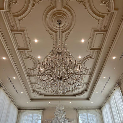 Traditional Candle Crystal Chandelier for Staircase/Foyer/Living Room/Villa-Nobipets