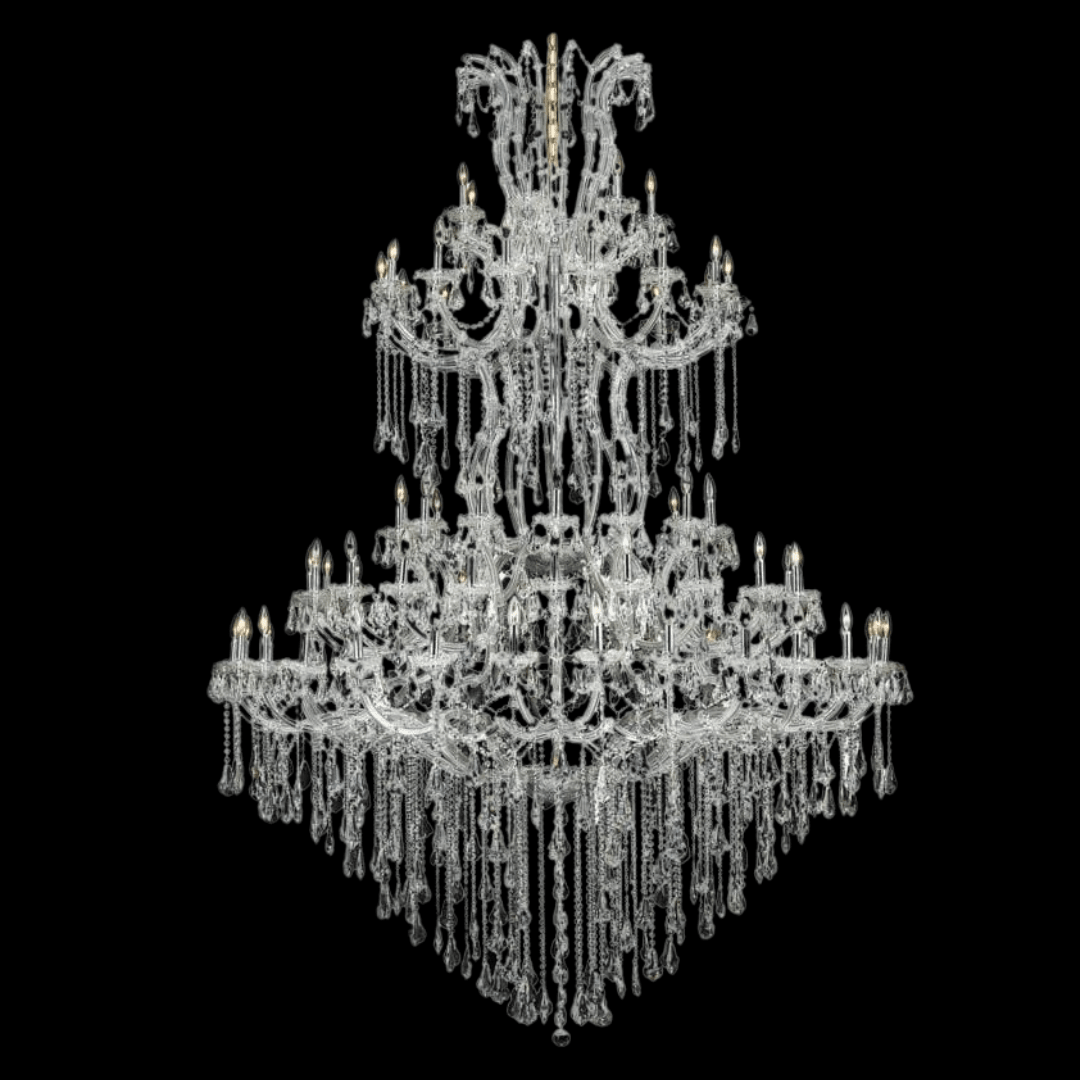 Traditional Candle Crystal Chandelier for Staircase/Foyer/Living Room/Villa-Nobipets
